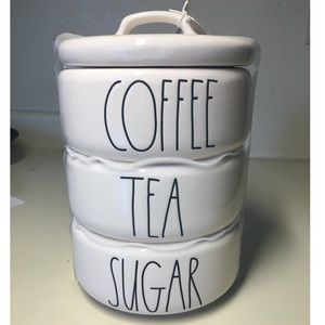 Coffee Tea and Sugar jar